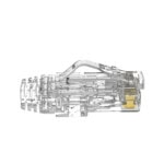 Plug RJ45 Cat6/6A, Para Cable UTP de Calibre 28 AWG (Diámetro Reducido), Chapado en Oro de 50 Micras, Paquete de 100 Piezas SP628C-AD-3-l