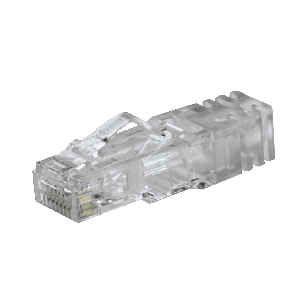 SP688C-AD-1-l Plug RJ45 Cat6 de 5 Piezas, Para Cable UTP de Calibre 23-24 AWG, Chapado en Oro de 50 Micras, Paquete de 100 Piezas SP688-C 5