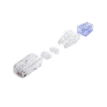Plug RJ45 Cat6 de 5 Piezas, Para Cable UTP de Calibre 23-24 AWG, Chapado en Oro de 50 Micras, Paquete de 100 Piezas SP688C-AD-3-l