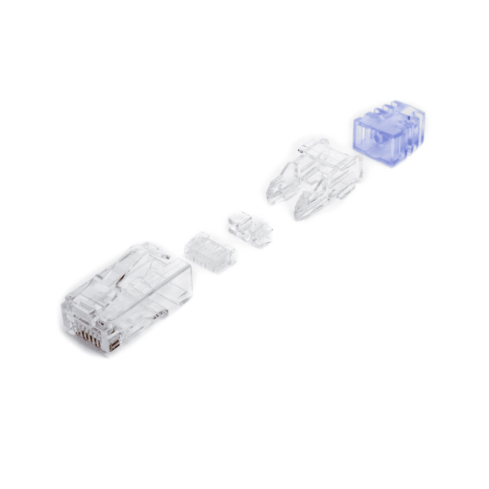 SP688C-AD-3-l Plug RJ45 Cat6 de 5 Piezas, Para Cable UTP de Calibre 23-24 AWG, Chapado en Oro de 50 Micras, Paquete de 100 Piezas SP688-C 7