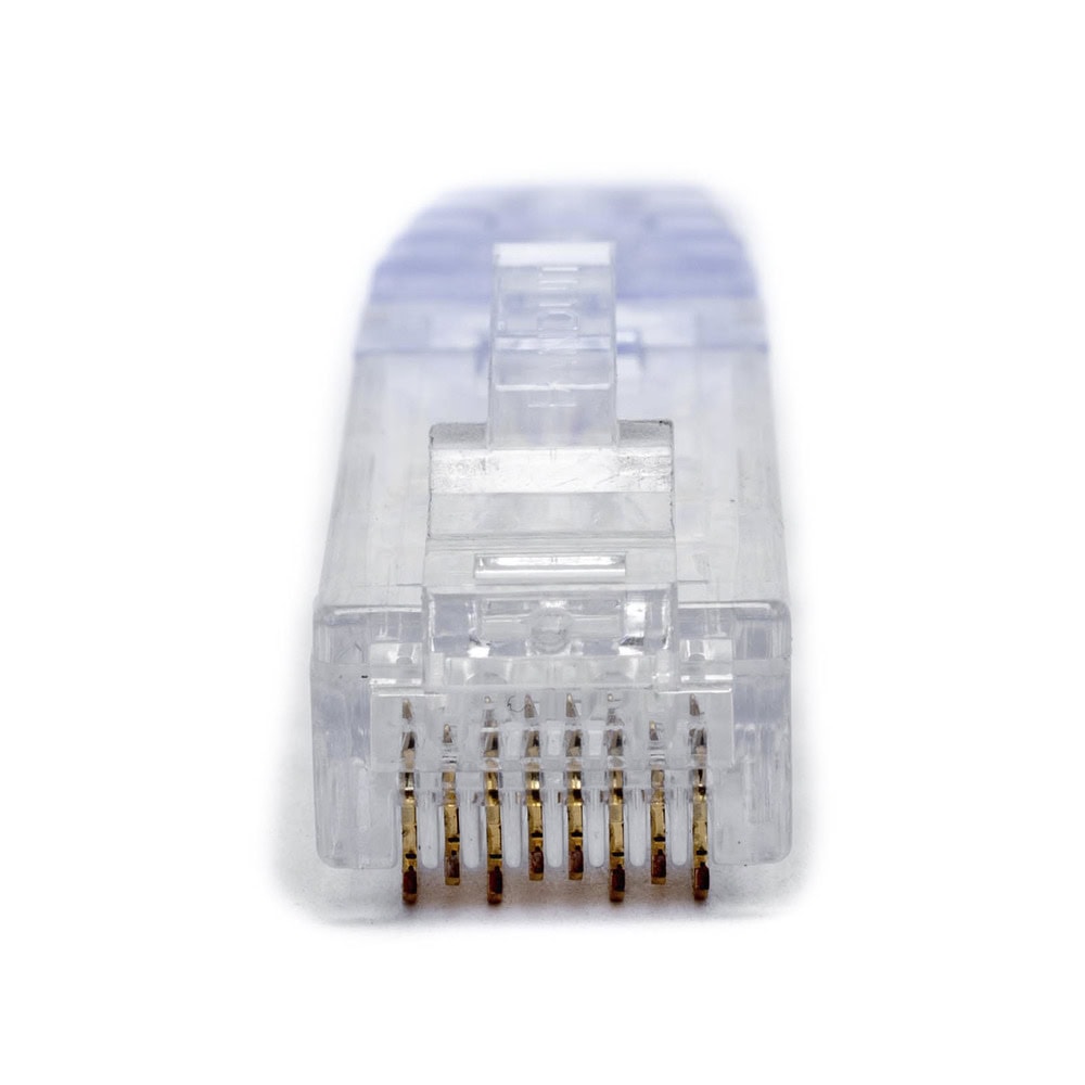 SP688C-FRENTE-l Plug RJ45 Cat6 de 5 Piezas, Para Cable UTP de Calibre 23-24 AWG, Chapado en Oro de 50 Micras, Paquete de 100 Piezas SP688-C 2