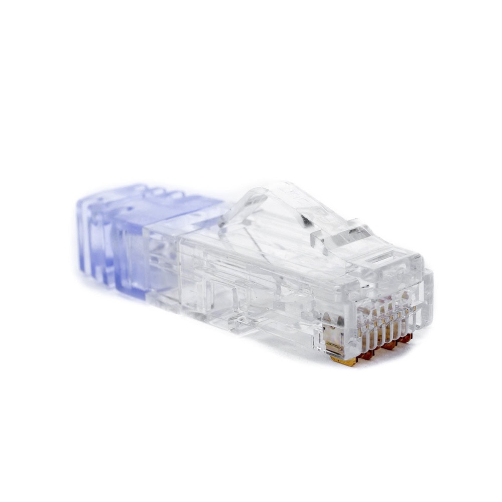 SP688C-LAT-DER-l Plug RJ45 Cat6 de 5 Piezas, Para Cable UTP de Calibre 23-24 AWG, Chapado en Oro de 50 Micras, Paquete de 100 Piezas SP688-C 3