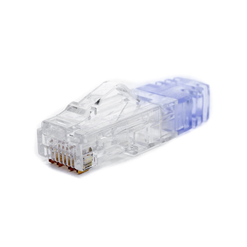 SP688C-LAT-IZQ-l Plug RJ45 Cat6 de 5 Piezas, Para Cable UTP de Calibre 23-24 AWG, Chapado en Oro de 50 Micras, Paquete de 100 Piezas SP688-C 4