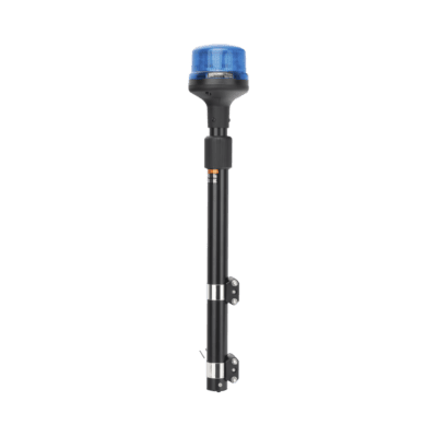 Luz Telescópica para Motocicletas, 8 LED, Azul, SAE Clase I