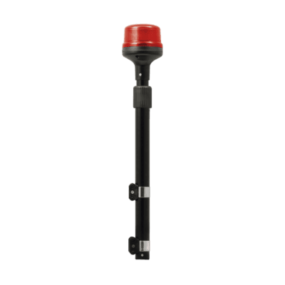 Luz Telescópica para Motocicletas, 8 LED, Roja, SAE Clase I