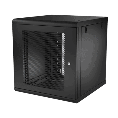 Gabinete de Pared 12U de 635 mm de Profundidad, Rack de 19 in en Acero Reforzado: Compacto y Resistente para Soluciones Profesionales