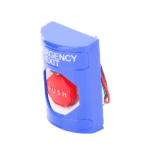 Botón De Salida De Emergencia Con Bocina De Advertencia Integrada, Interior/Exterior, Texto En Ingles, Tapa Protectora De Policarbonato Súper Resistente, Neumático SS2448EXEN-AD-1-l