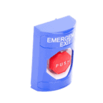 Botón De Salida De Emergencia Con Bocina De Advertencia Integrada, Interior/Exterior, Texto En Ingles, Tapa Protectora De Policarbonato Súper Resistente, Neumático SS2448EXEN-AD-2-l
