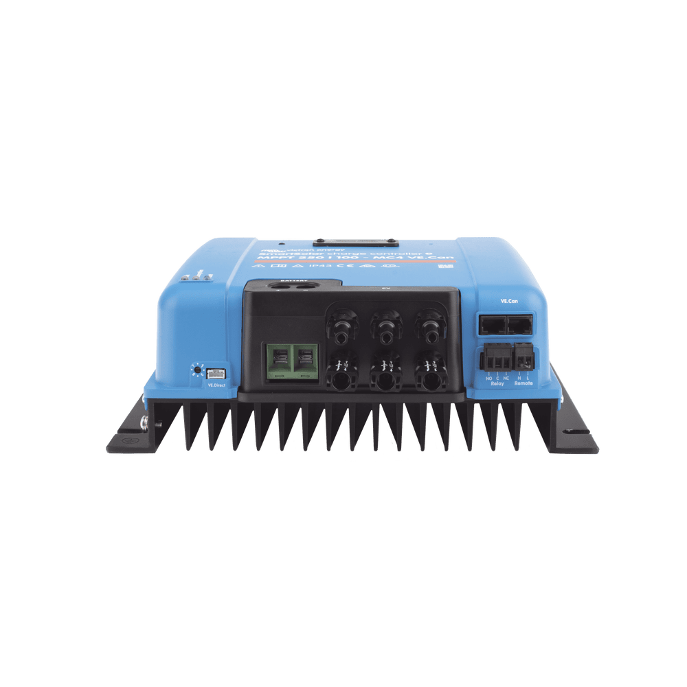 SSMPPT250_100-AD-1-l-1 SmartSolar MPPT 250/100-MC4. Controlador Solar MPPT 100A, Voltaje: 48 Vcc. Para uso con Inv. Cargadores Victron SSMPPT250/100 2