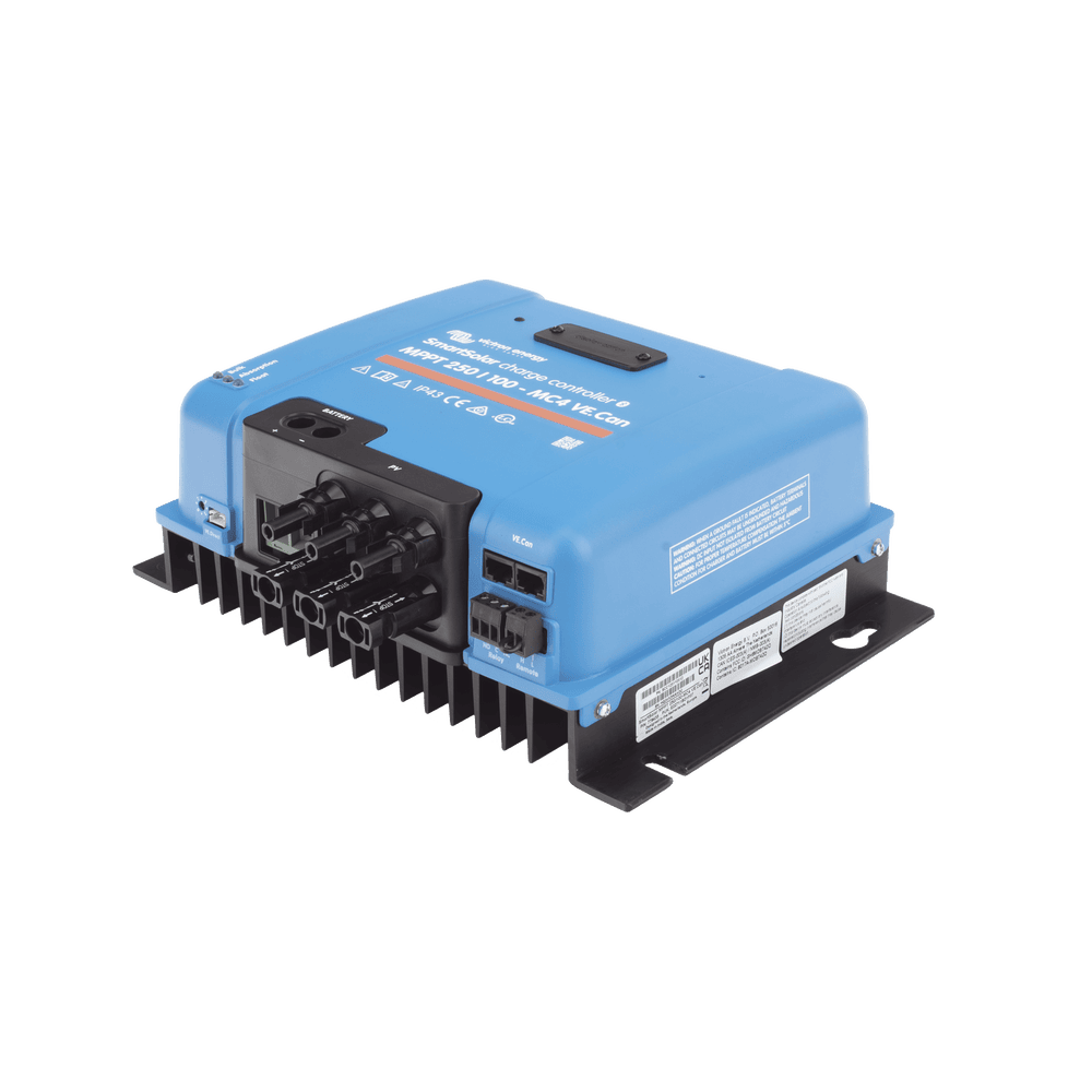 SSMPPT250_100-AD-3-l-1 SmartSolar MPPT 250/100-MC4. Controlador Solar MPPT 100A, Voltaje: 48 Vcc. Para uso con Inv. Cargadores Victron SSMPPT250/100 4