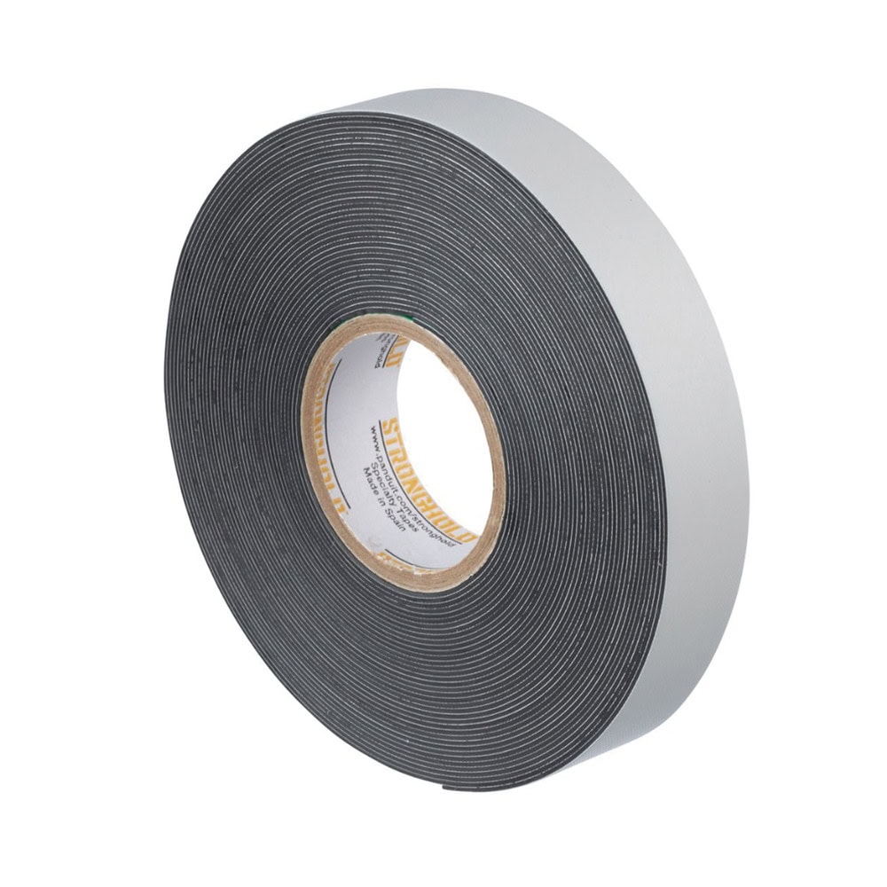 ST2307530BK-AD-3-l Cinta Eléctrica STRONGHOLD para Aislar de Caucho EPR, Autofusionable, Uso Industrial en Uniones de Alto Voltaje y Temperatura, Grosor 0.76mm (30 mil), Ancho 19mm, y 9.1m Largo, Color Negro. ST23-075-30BK 3
