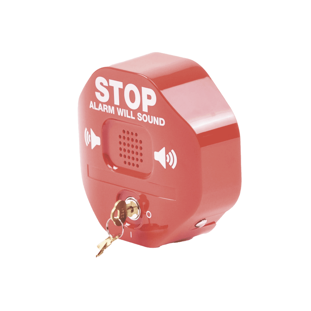 STI6402-LAT-DER-l Alarma Multifunción Exit Stopper® para proteger puertas dobles (incluye contactos magnéticos) STI-6402 3