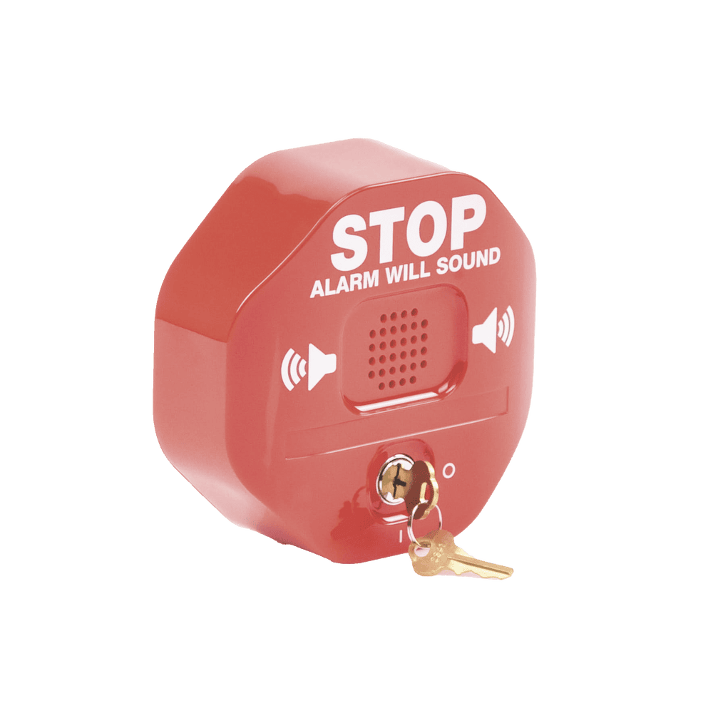 STI6402-LAT-IZQ-l Alarma Multifunción Exit Stopper® para proteger puertas dobles (incluye contactos magnéticos) STI-6402 4