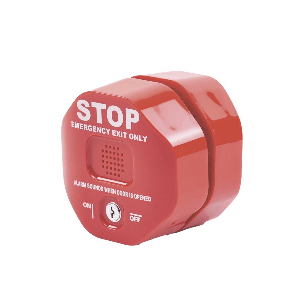 STI6404-LAT-DER-l Alarma Multifunción Exit Stopper® Con Bocina Remota, Para Puertas Dobles, Solo Interiores STI-6404 3