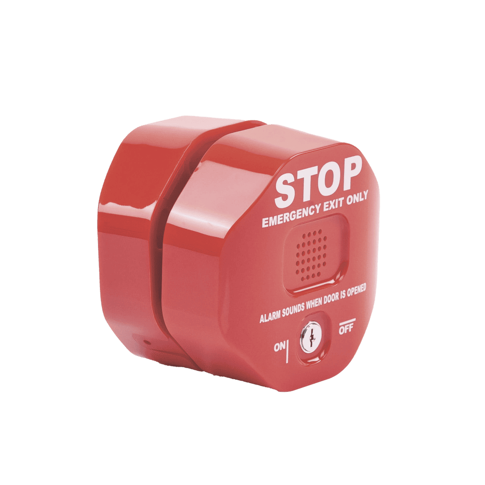 STI6404-LAT-IZQ-l Alarma Multifunción Exit Stopper® Con Bocina Remota, Para Puertas Dobles, Solo Interiores STI-6404 4