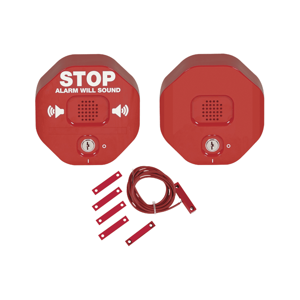 STI6404-l Alarma Multifunción Exit Stopper® Con Bocina Remota, Para Puertas Dobles, Solo Interiores STI-6404 1