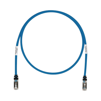 Patch Cord Cat6A, Blindado S/FTP, CM/LS0H, 2.13 Metros (7 Pies), Color Azul