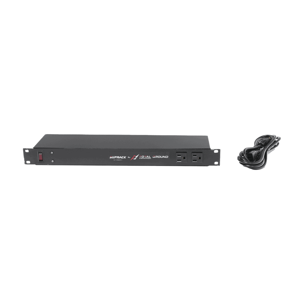 SUPRACK-AD-1-l Tomacorriente de 10 contactos para 120 Vca con Supresor de picos tipo "A" de 40 kA, Diseñado para Montaje en Rack de 19". SUP-RACK 4