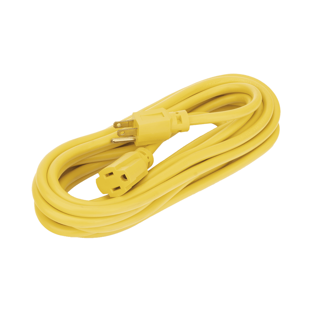SYS136171-AD-1-l Extensión Eléctrica de Uso Rudo Aterrizada 5 metros /127 V CA 10 A Máximo / Color Amarillo. SYS-136171 2