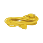 Extensión Eléctrica de Uso Rudo Aterrizada 7.6 metros / 127 V CA 10 A Máximo / Color Amarillo. SYS136172-l