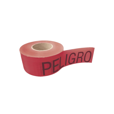 Cinta para barricada "PELIGRO" de 100 m y ancho de 3".