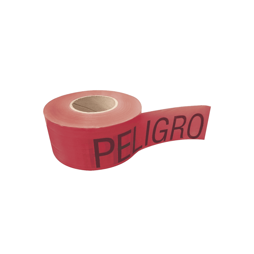 SYS137298-l Cinta para barricada "PELIGRO" de 100 m y ancho de 3". SYS-137298 1
