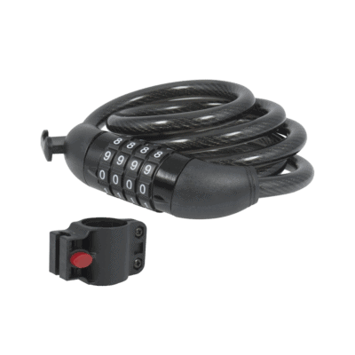 Candado de Cable de Combinación/ Longitud 120 cm / Nivel de seguridad 3/ Discos Programables.