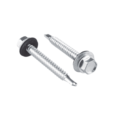 Tornillo - Pija cabeza hexagonal con rondana y punta de broca #14 x 1-1/2", 50 piezas.