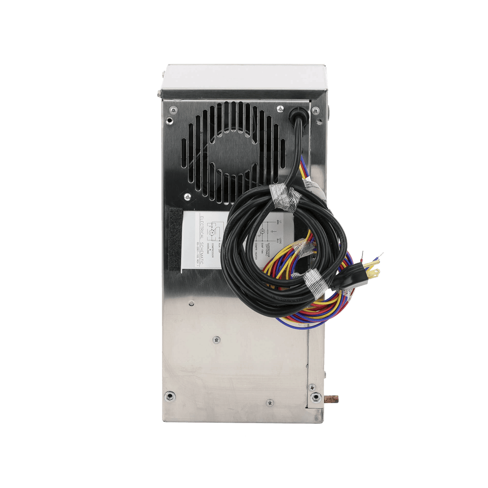 T150116G152-AD-2-l Aire Acondicionado Compacto Para Exterior, Uso en Gabinetes de Telecomunicaciones de Grado Industrial, Frío T15, 800 BTU, 115 Vca, de Acero Inoxidable 304, Color Gris T150116G152 3