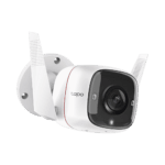 Cámara IP Wi-Fi para exterior, 3 megapixel, audio doble vía, visión nocturna, notificación Push, acepta memoria Micro SD de para grabación. TAPOC310-l