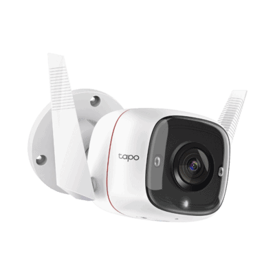 Cámara IP Wi-Fi para exterior, 3 megapixel, audio doble vía, visión nocturna, notificación Push, acepta memoria Micro SD de para grabación.