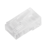 Bote con 100 Piezas de Plug Modular RJ45 Cat5e sin Blindaje, Chapado de Oro a 30 Micras para Durabilidad Extrema TC5100-LAT-DER-l