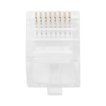 Bote con 100 Plugs Pass Through RJ45 Cat5e sin Blindaje, Chapado de Oro a 30 Micras para Durabilidad Extrema TC5PASS-AD-2-l