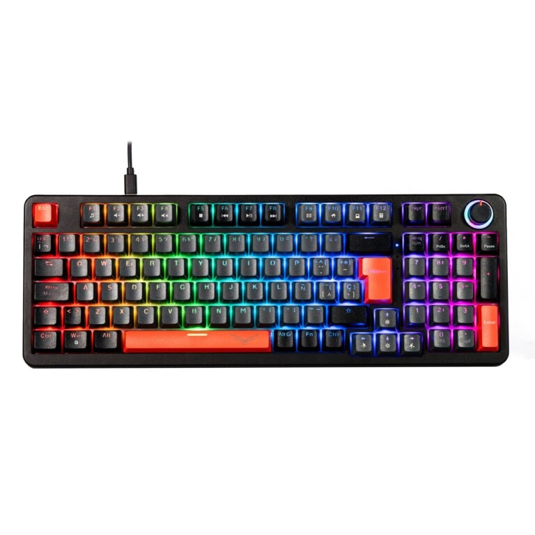 NACEB TECLADO MECANICO GAMER SWITCH RGB RED PHYTON NA-0972N