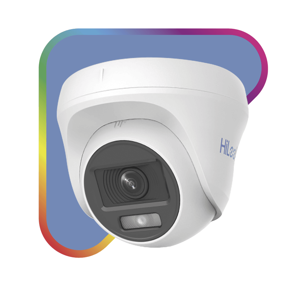 THCT129P-LIST-l Turret TURBOHD 1080p / Imagen a Color 24/7 / Lente 2.8 mm / ColorVu Lite / Luz Blanca 20 mts / Uso en Interior / Policarbonato THC-T129-P 2