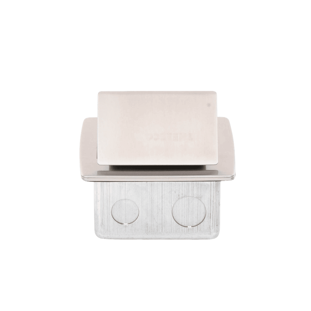 THMCPC-AD-3-l Mini Caja de Piso Rectangular en Acero Inoxidable con 2 Contactos Eléctricos (11000-21201) TH-MC-PC 4