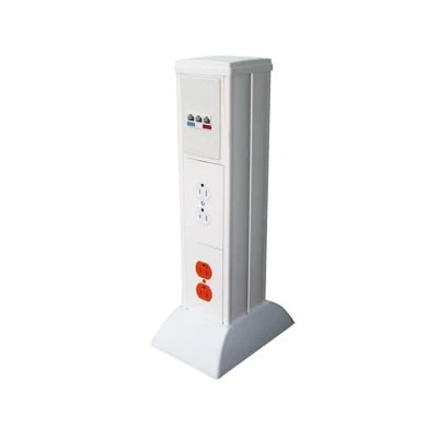 Mini Columna para Concentrar, Distribuir y Ordenar Cables de Energía Eléctrica o Puertos de Datos de Telecomunicaciones (10000-01000)