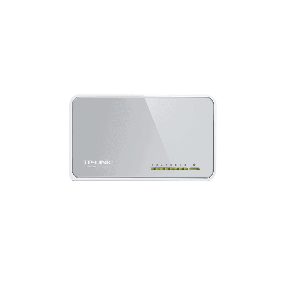 TLSF1008D-FRENTE-l Switch de escritorio 8 puertos 10/100 Mbps TL-SF1008D 2