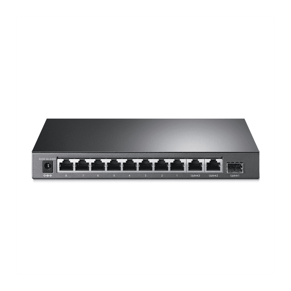 TLSL1311MP-AD-2-l Switch PoE+ No Administrable De Escritorio 11 Puertos / 8 puertos 10/100 Mbps PoE af/at Inteligiente / Presupuesto 124 W / Hasta 250 metros TL-SL1311MP 3