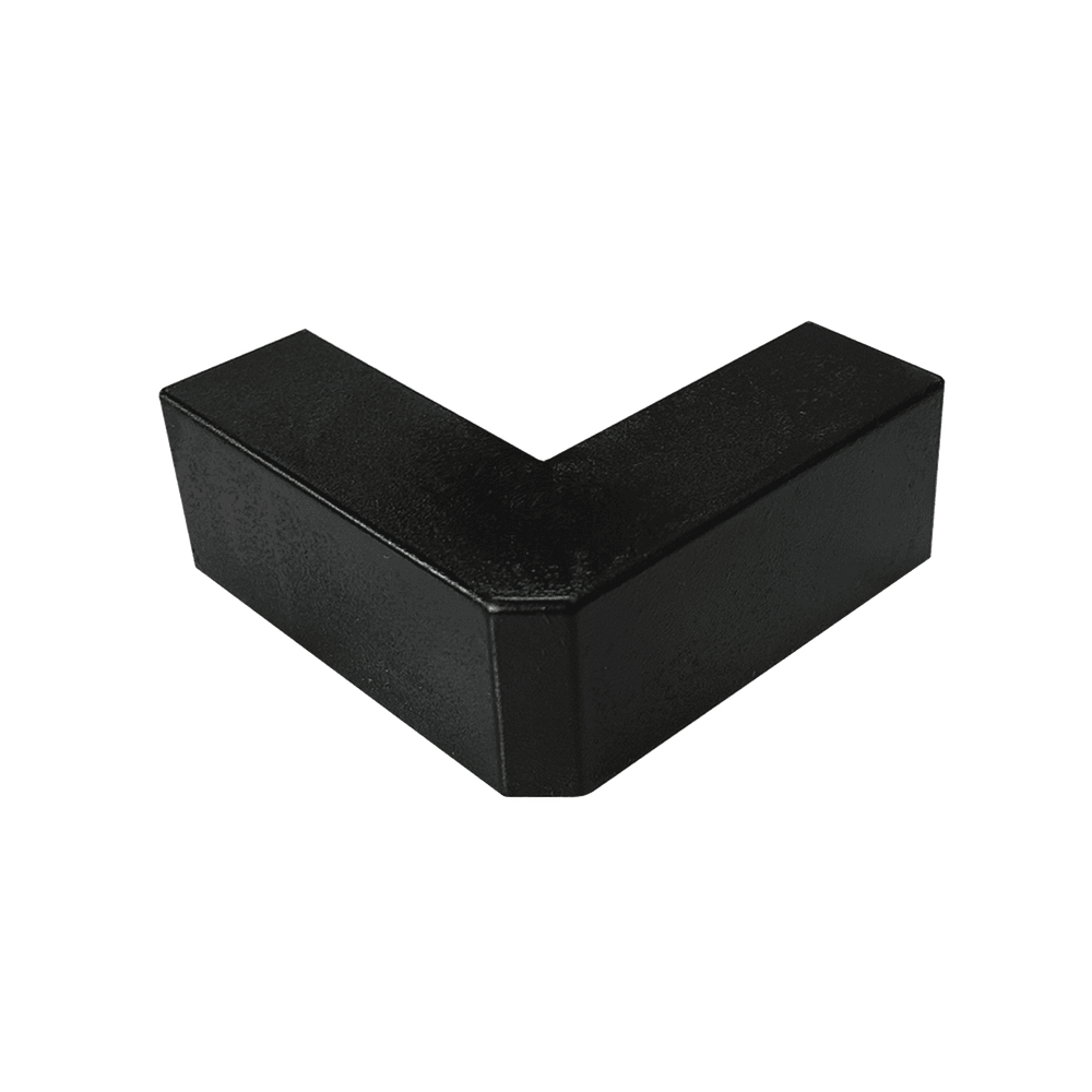 TMK1720EEN-l Esquinero Exterior Color Negro de PVC Auto Axtinguible, Para Canaleta TMK-1720-N-CC (5210-02003) TMK-1720-EE-N 1