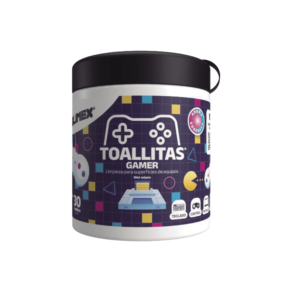 TOALLITASGAMER-l Toallitas Gamers, Excelente Opción Para Gamers que buscan Mantener sus Consolas y Accesorios en Perfecto Estado, Libres de Suciedad y Protegidos Contra Bacterias. TOALLITAS-GAMER 1