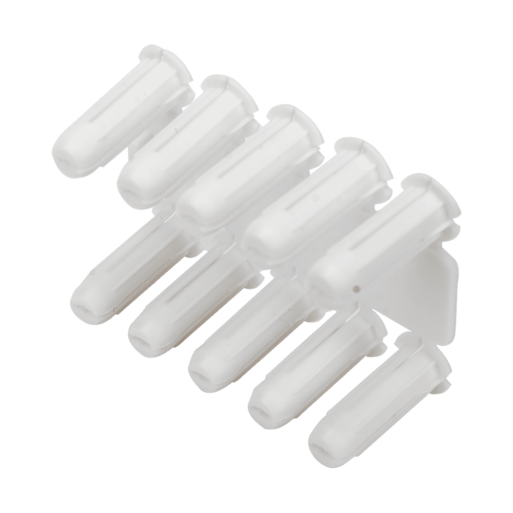 TP0-l Taquete blanco 3/16" para tornillo 8mm x 3/4" (100pzs) (1101-01100) TP-0 1