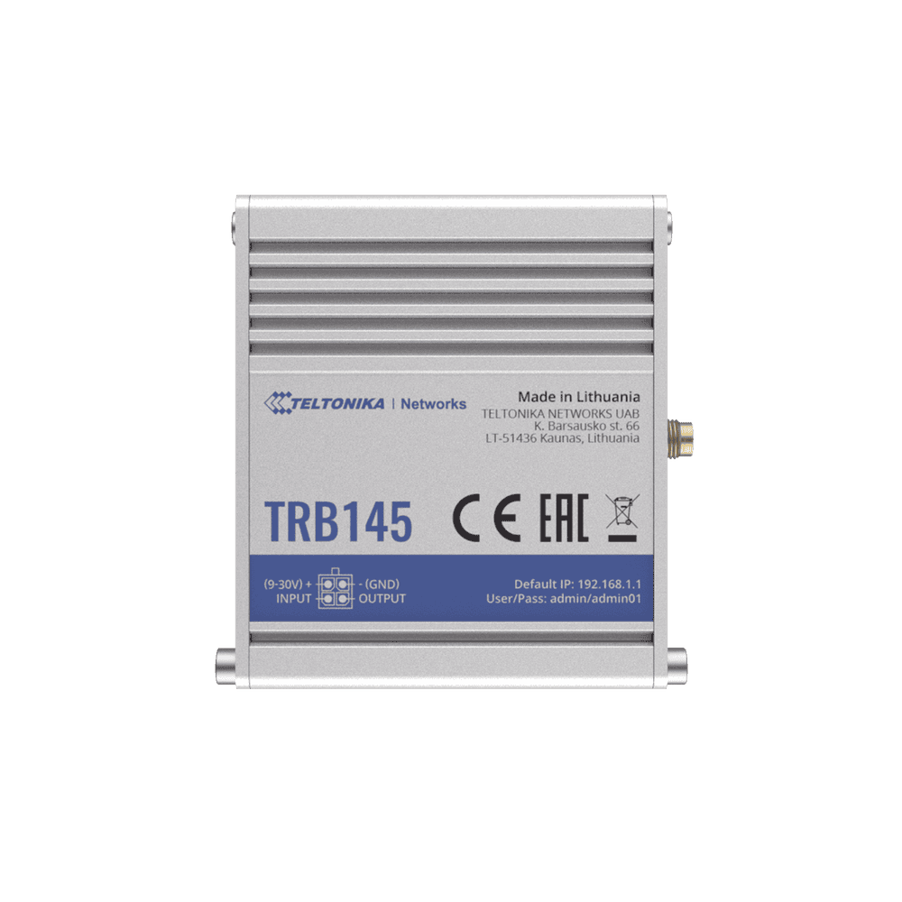 TRB145-AD-2-l Gateway Industrial LTE 4G, con 1 puerto RS485 TRB145 3
