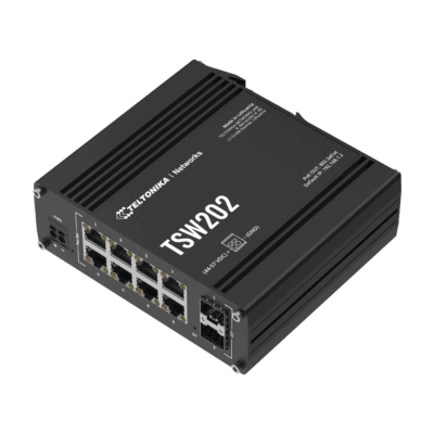 Switch Industrial Administrable L2, 8 puertos PoE 802.3af/at, Soporta Profinet