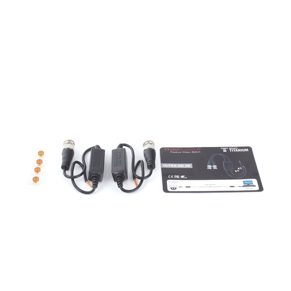 TT101FTURBOEXT-AD-2-l Kit de Transceptores (Baluns) para EXTERIOR TurboHD Hasta 4K HD-TVI / HD-CVI / AHD / CVBS / COAXITRON / AUDIO POR COAXITRON / Menu OSD / CONECTORES 100% COBRE / Con Cable RF Blindado. Distancia de hasta 200 m en 4K. Calidad PREMIUM TT-101-F-TURBO-EXT 6