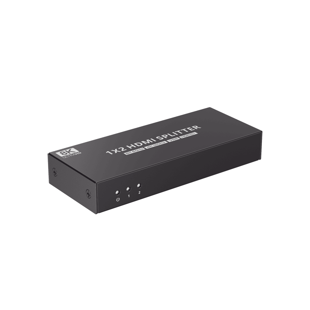 TT3128K-l Splitter HDMI 1x2 | Velocidad de trasmisión 48 Gbps| Resolución 8k | Salida de audio| HDCP 2.3 TT312-8K 1