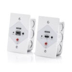 Kit Extensor HDMI en PLACAS DE PARED para distancias de 40 metros / Resolución 1080P @ 60 Hz / Cat 6/6A/ 7 / HDR/ Cero Latencia / Soporta Control Remoto / Placa de pared de 2.74 x 4.49” (tamaño estándar de EE.UU.). TT372W-AD-2-l