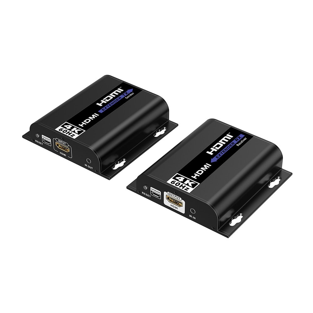 TT6834K-l Kit extensor para distancias de hasta 200 metros | Resolución 4K @60Hz | Cat 6 | Conexión uno a uno y uno a muchos hasta 120 mts | Compatible con Switch gigabit | Control IR TT6834K 1