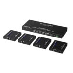 Kit Divisor y Extensor HDMI | 1x4 | Hasta 70 m |Resolución 4K @ 60 Hz | Cat 6/6a/7 | IPCOLOR | CERO LATENCIA | Puerto S/PDIF | EDID | RS232 | Salida Loop / PoC TT824N-l