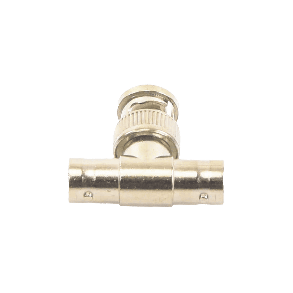 TTRG12-l Adaptador en T para 75 Ohm de Conector BNC Macho a Doble BNC Hembra, Níquel/ Oro/ Teflón. TT-RG-12 1